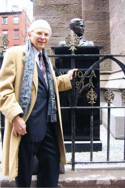 William Terbo with Tesla Bust